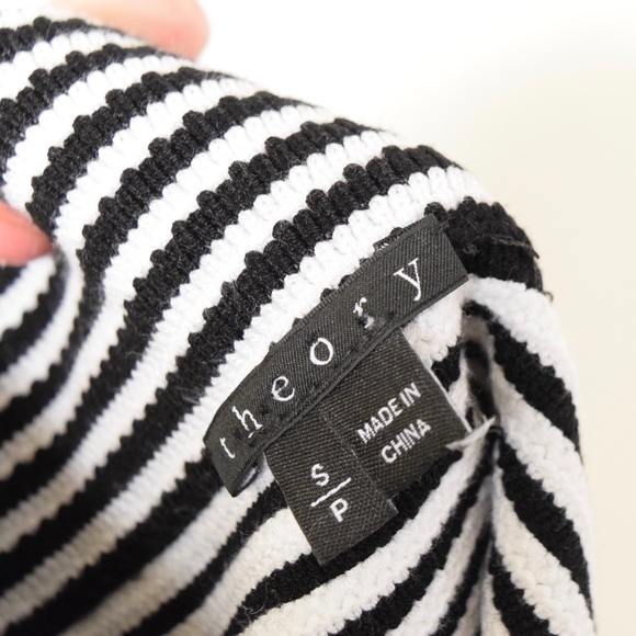 Theory Striped Knit Pencil Skirt - Picture 5 of 6